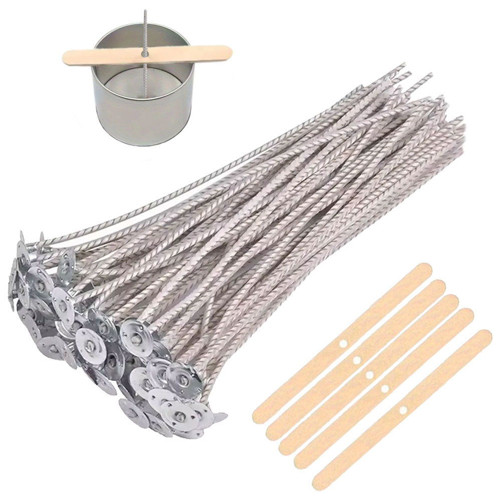 Home Fragrance Candles - 55szt Kwiatowa świeca Knot Drewniany uchwyt
