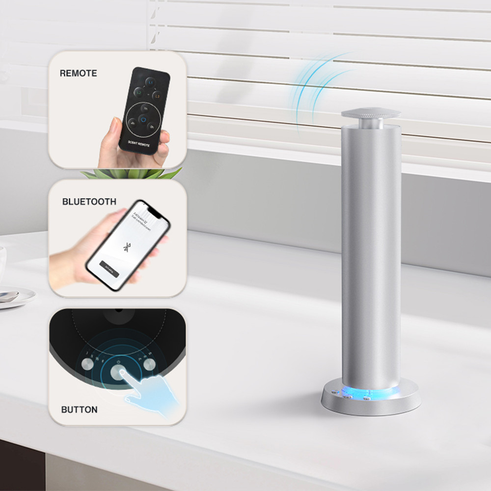 Home Fragrance Aroma - Domowy dyfuzor zapachowy Bluetooth, metalowy, na
