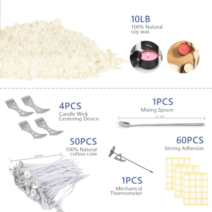 Zestaw do robienia świec, wosk – Soy Wax Flake recenzja i cena