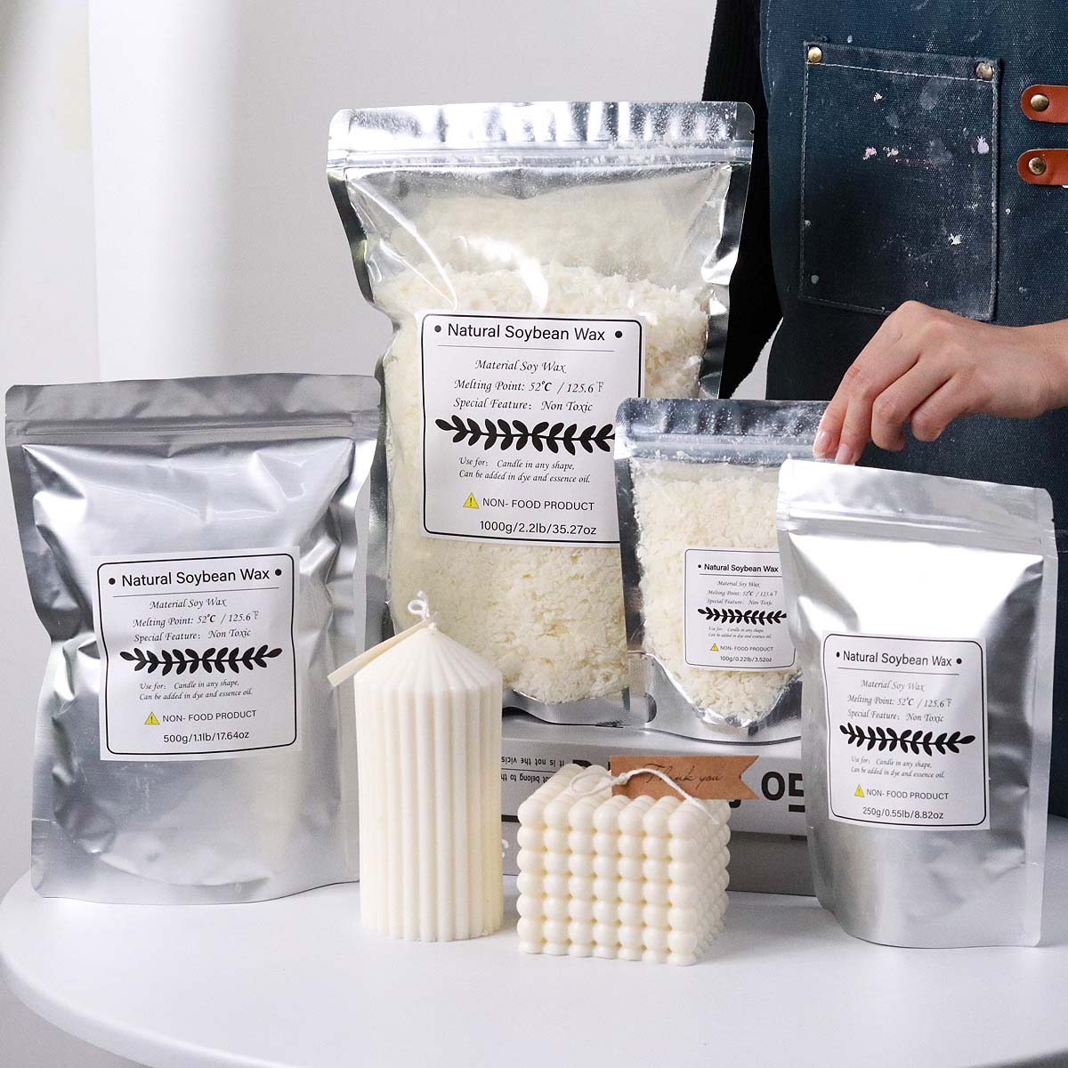 100/250/500/1000g Naturalny Wo – Soy Wax Flake recenzja i cena